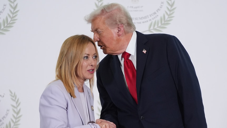 'Astonished': Meloni hits back at Trump's claim she 'begged' him for photo