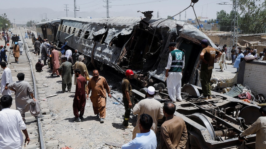 At least 24 killed in Pakistan train blast claimed by separatist militants