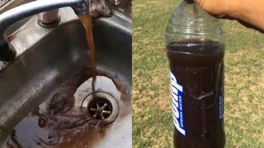 Brown and foul tasting: This town's water may be the tipping point of a crisis