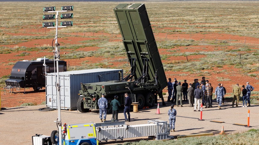 Footage shows interceptor missile test in Australian outback