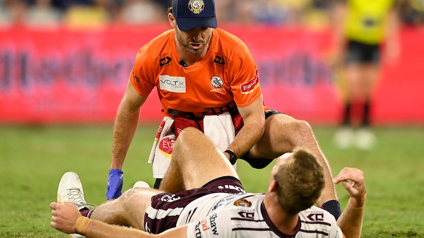 Live: Manly overcome Trbojevic injury to smash Cowboys