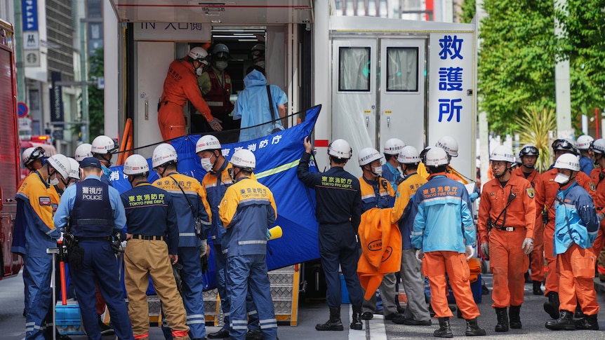 More than 20 hospitalised after substance sprayed in Tokyo mall