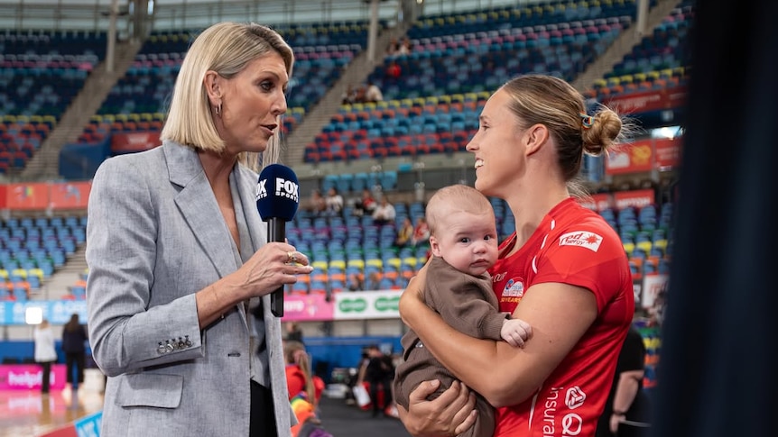 Netballer cops 'hurtful' criticism for returning 10 weeks post-baby
