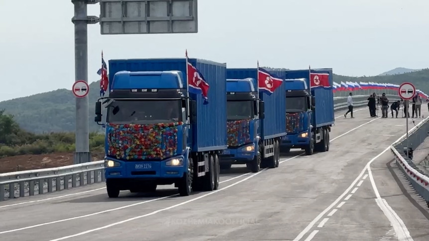 North Korea and Russia open first road bridge, sparking Ukrainian concerns
