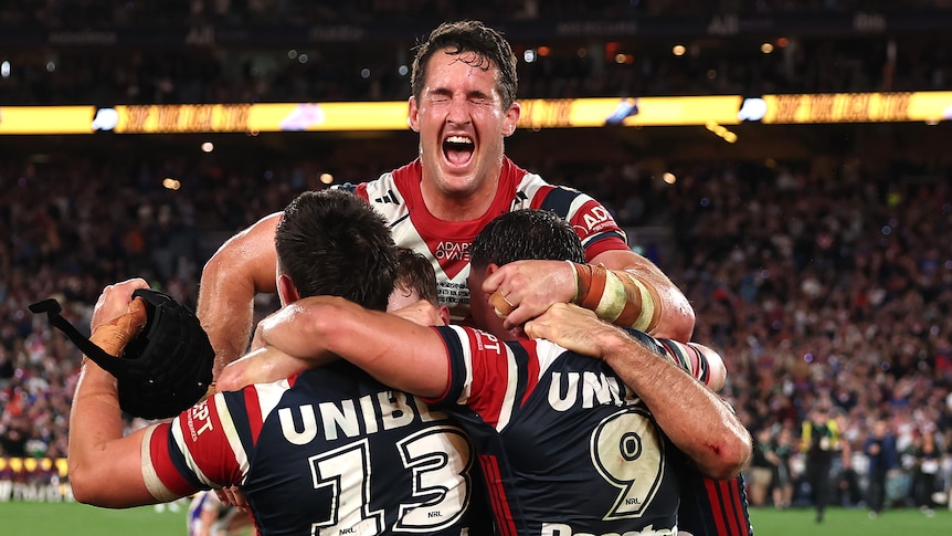 Roosters beat Knights by one point in classic NRL grand final