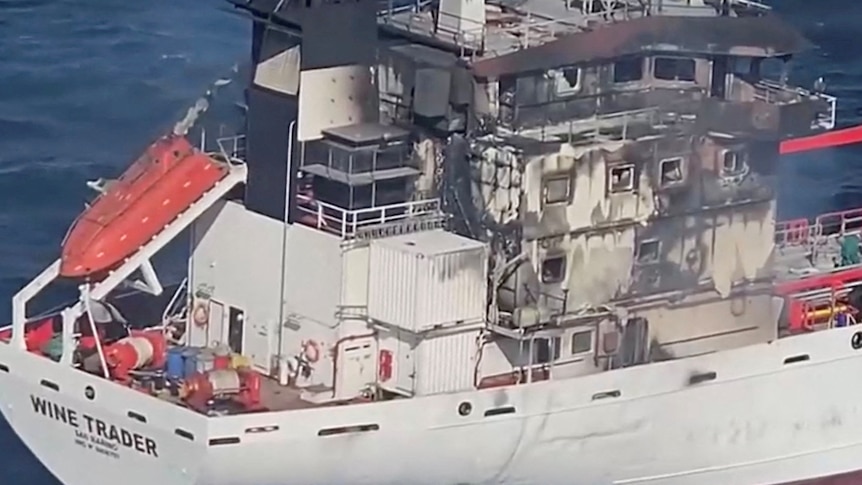 Sailors missing as two ships set ablaze in Romanian Black Sea