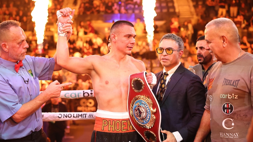 Tim Tszyu dominates Denis Nurja to claim title in Wollongong